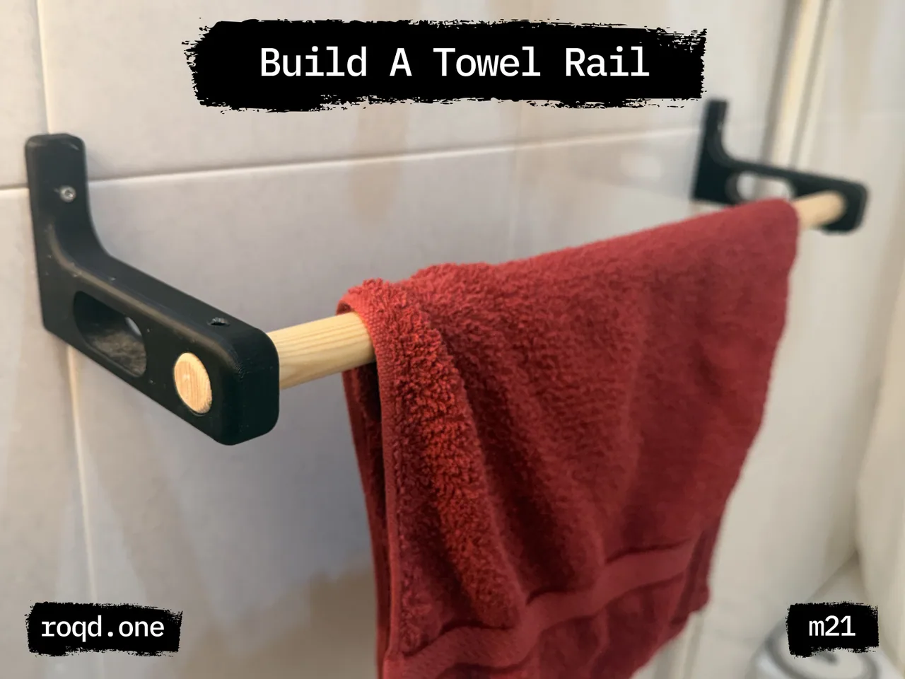 Wall-Mounted Towel Rail Brackets